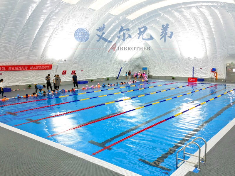 氣膜游泳館，恒溫富氧，游泳更舒適